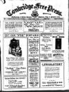 Tonbridge Free Press Friday 14 March 1930 Page 1