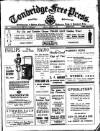 Tonbridge Free Press Friday 01 August 1930 Page 1