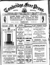 Tonbridge Free Press Friday 21 November 1930 Page 1