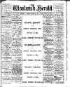 Woolwich Herald Friday 31 January 1896 Page 1