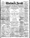 Woolwich Herald Friday 06 November 1896 Page 1