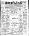 Woolwich Herald Friday 19 October 1900 Page 1