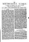 Methodist Times Thursday 22 January 1885 Page 1