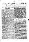Methodist Times Thursday 29 January 1885 Page 1