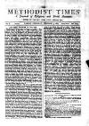 Methodist Times Thursday 05 February 1885 Page 1