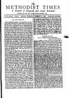 Methodist Times Thursday 21 January 1886 Page 1