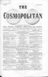 Cosmopolitan Saturday 28 November 1868 Page 1