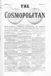 Cosmopolitan Saturday 13 February 1869 Page 1