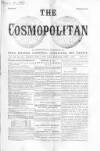 Cosmopolitan Thursday 08 April 1869 Page 1