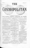 Cosmopolitan Thursday 20 May 1869 Page 1