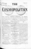 Cosmopolitan Thursday 08 July 1869 Page 1