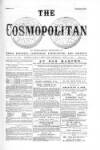 Cosmopolitan Thursday 09 June 1870 Page 1