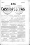 Cosmopolitan Thursday 14 July 1870 Page 1