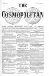 Cosmopolitan Thursday 14 March 1872 Page 1