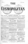 Cosmopolitan Thursday 25 April 1872 Page 1