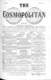 Cosmopolitan Thursday 03 July 1873 Page 1