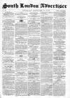 South London Advertiser Saturday 24 December 1864 Page 1