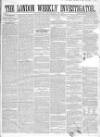 London Weekly Investigator Saturday 22 December 1855 Page 1