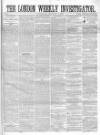 London Weekly Investigator Saturday 05 January 1856 Page 1