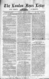 London News Letter and Price Current Monday 09 March 1863 Page 1