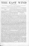East Wind Saturday 08 May 1875 Page 1