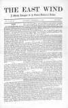 East Wind Saturday 20 November 1875 Page 1