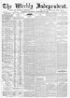 Weekly Independent (London) Saturday 13 November 1875 Page 1