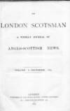 A WEEKLY JOURNAL OF ANGLO-SCOTTISH :'3; EWS. VOLUME 1.--DECEMBER, 1867.