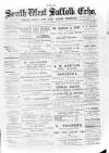 Haverhill Echo Saturday 22 November 1890 Page 1