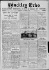 Hinckley Echo Friday 01 March 1929 Page 1