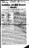 Australian and New Zealand Gazette Saturday 20 March 1852 Page 1