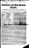 Australian and New Zealand Gazette Saturday 03 April 1852 Page 1