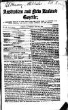 Australian and New Zealand Gazette Saturday 29 May 1852 Page 1