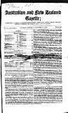 Australian and New Zealand Gazette Saturday 30 October 1852 Page 1