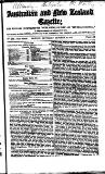 Australian and New Zealand Gazette Saturday 22 October 1853 Page 1