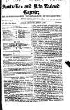 Australian and New Zealand Gazette Saturday 04 March 1854 Page 1