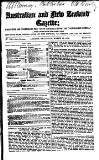 Australian and New Zealand Gazette Saturday 18 March 1854 Page 1