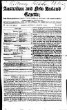Australian and New Zealand Gazette Saturday 05 August 1854 Page 1