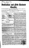 Australian and New Zealand Gazette Saturday 12 May 1855 Page 1