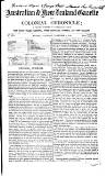 Australian and New Zealand Gazette Saturday 08 November 1856 Page 1