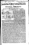 Australian and New Zealand Gazette Saturday 21 March 1857 Page 1