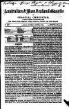 Australian and New Zealand Gazette Saturday 19 June 1858 Page 1