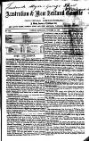 Australian and New Zealand Gazette Saturday 23 October 1858 Page 1