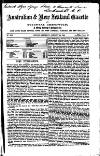 Australian and New Zealand Gazette Saturday 22 January 1859 Page 1