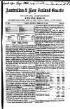 Australian and New Zealand Gazette Saturday 19 February 1859 Page 1