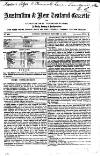 Australian and New Zealand Gazette Saturday 14 January 1860 Page 1