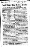 Australian and New Zealand Gazette Saturday 24 November 1860 Page 1
