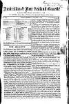 Australian and New Zealand Gazette Saturday 03 October 1863 Page 1