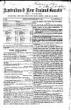 Australian and New Zealand Gazette Saturday 09 July 1864 Page 1