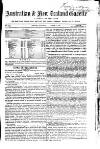 Australian and New Zealand Gazette Saturday 06 August 1864 Page 1